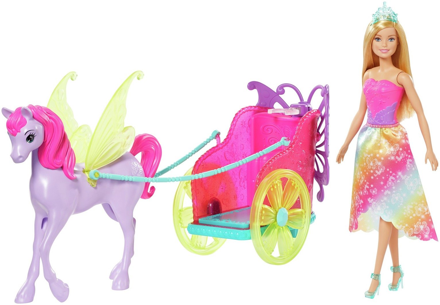 Barbie Dreamtopia Doll with Horse and Chariot Playset