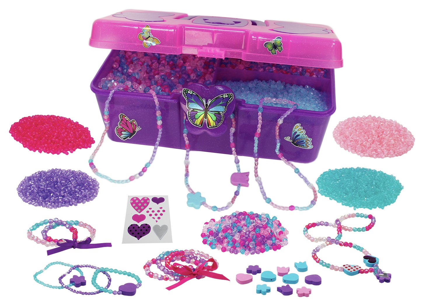 Chad Valley Be U Bead Box and 5000 Beads