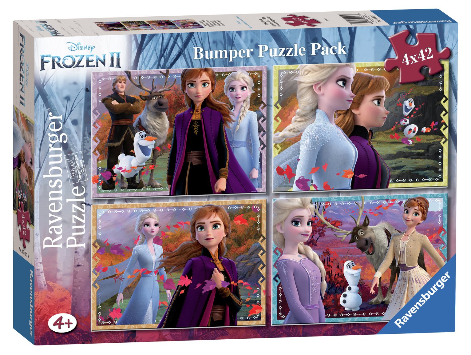 Disney Frozen 2 42 Piece Jigsaw Puzzle - Set of 4