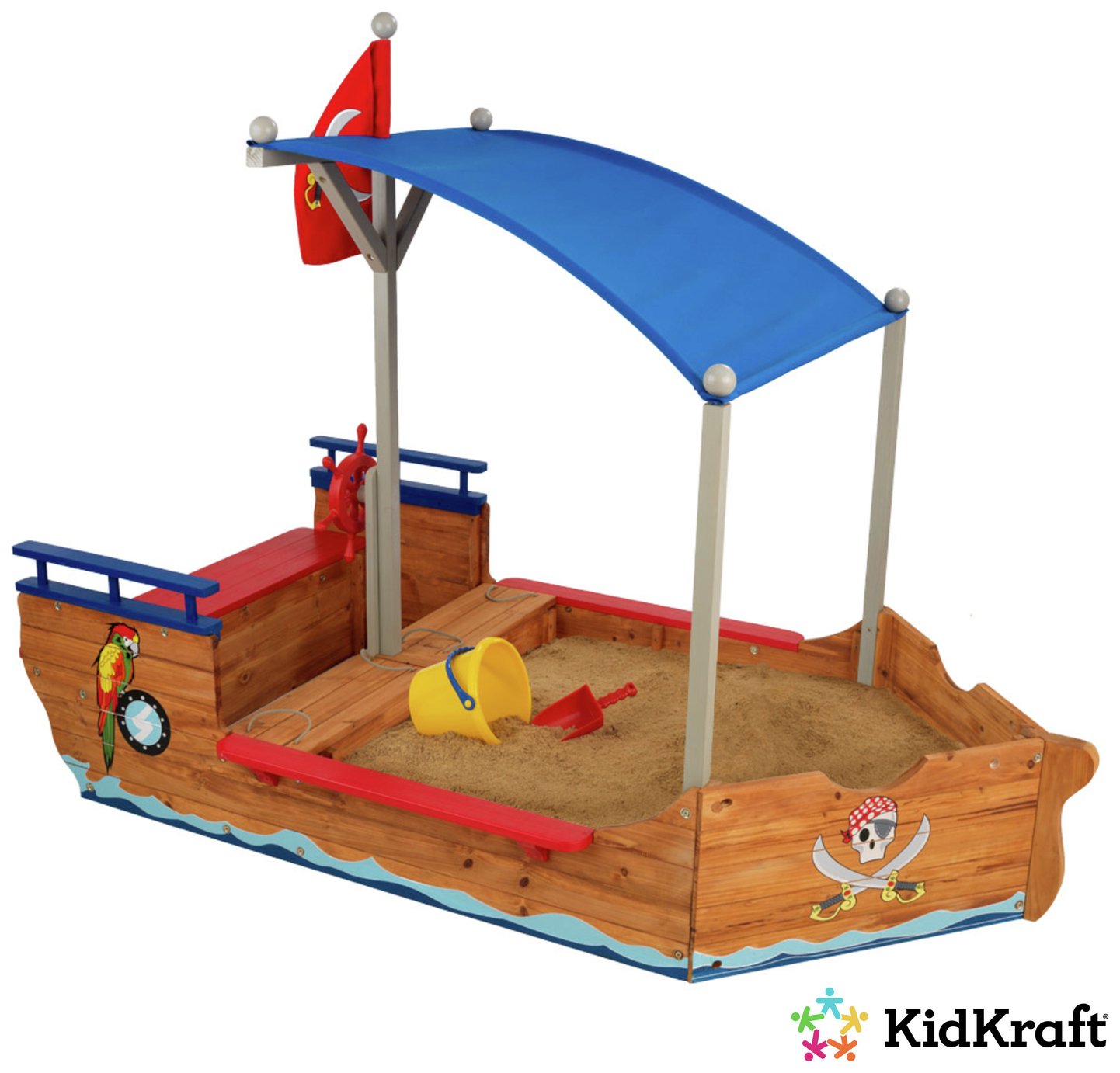KidKraft Pirate Sandboat Sandbox