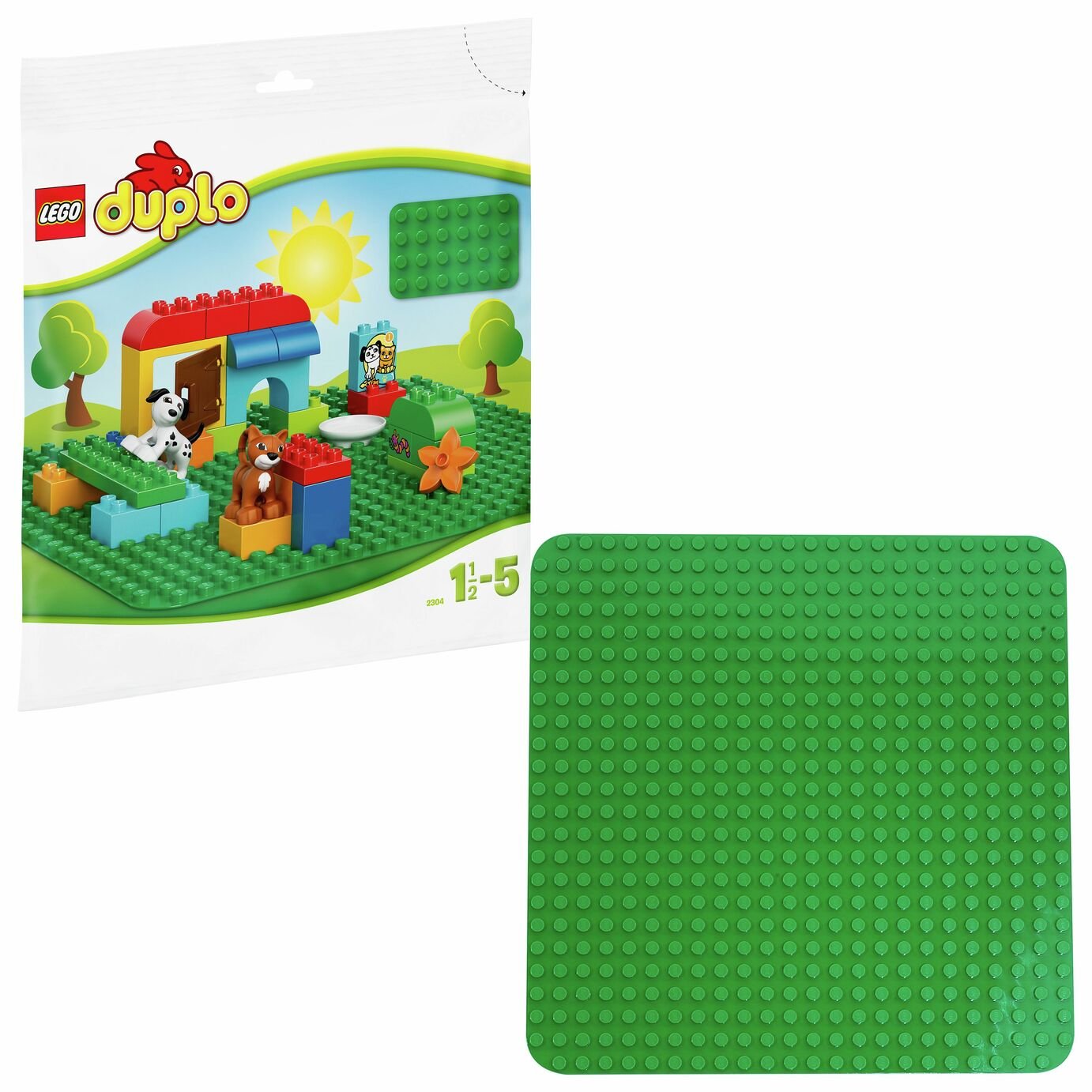 LEGO DUPLO Large Green Building Plate - 2304
