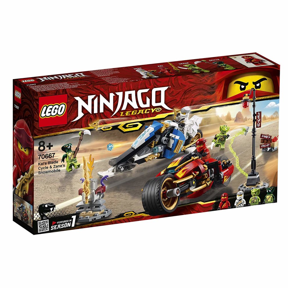 Lego Ninjago 70667 Kai'S Blade Cycle & Zane'S Snowmobile