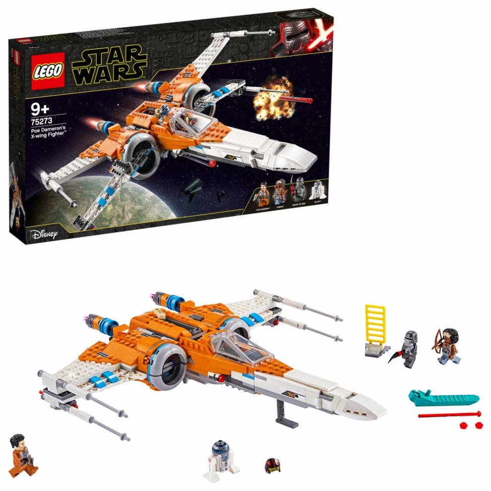 LEGO 75273 Star Wars Poe Dameron's X-wing Fighter Building Set, The Rise of Skywalker Movie Series