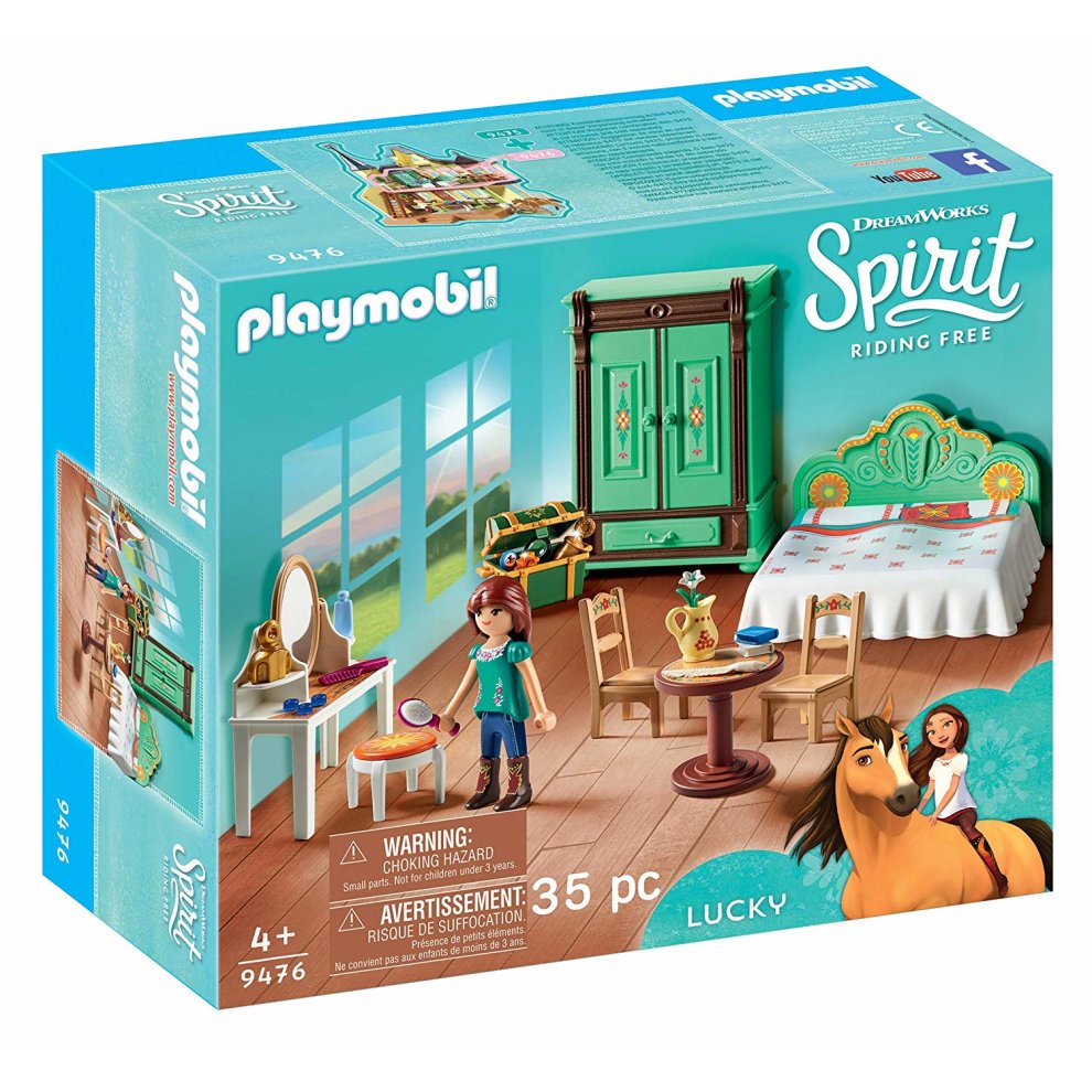 Playmobil, DreamWorks Spirit 9476 Lucky's Bedroom Playset