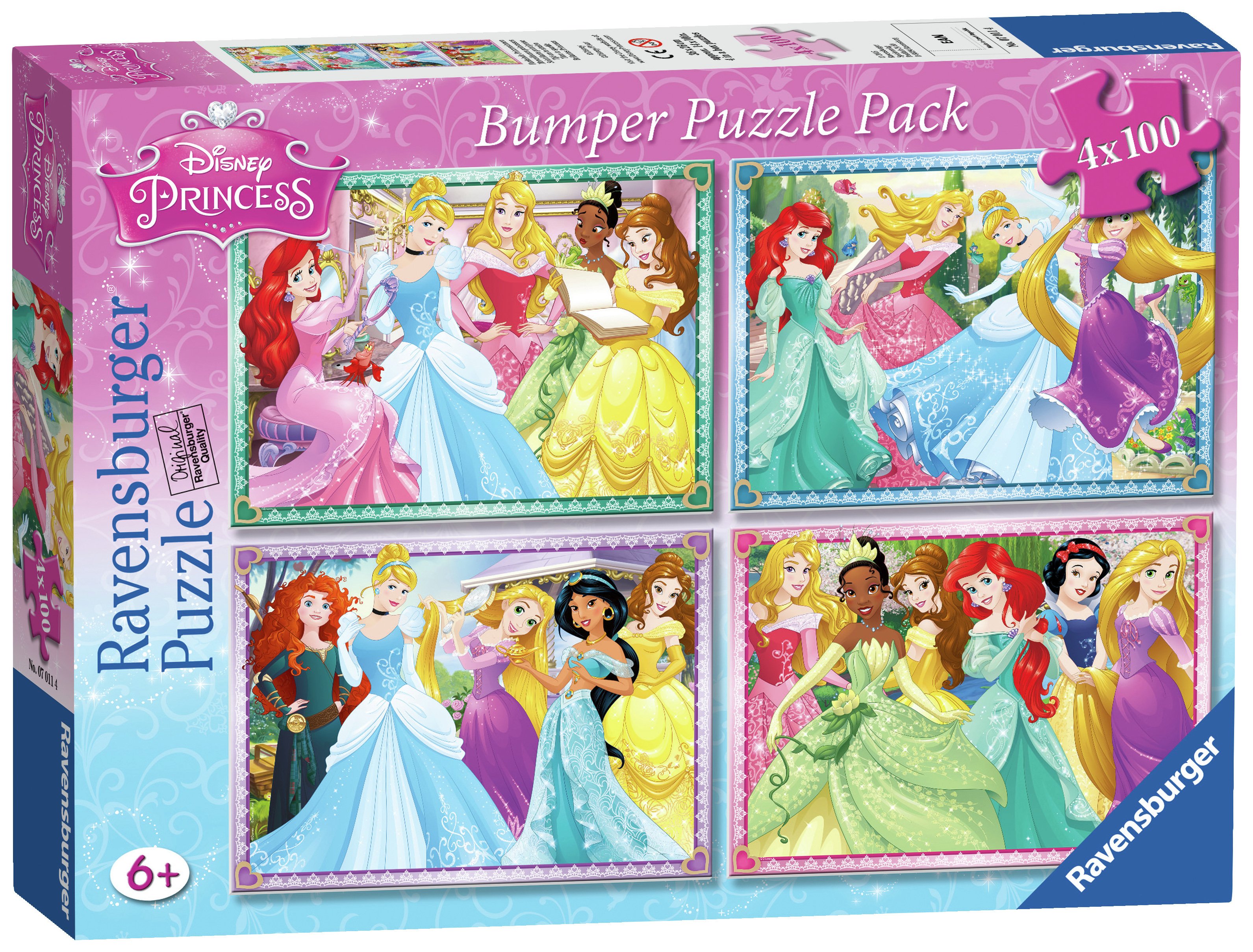 Ravensburger Disney Princess 100 Piece Puzzle - 4 Pack