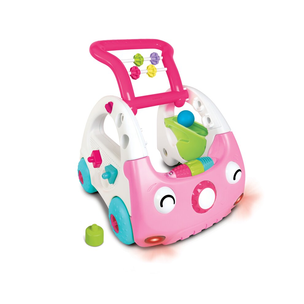 Infantino Sensory 3-in-1 Discovery Car Pink