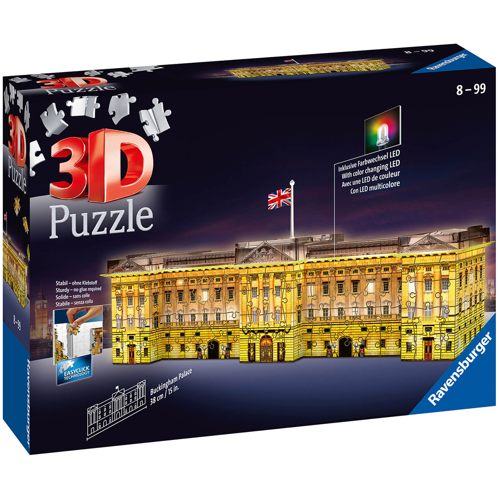 Buckingham Palace Light Up 3D Jigsaw Puzzle  UK Toys For Kids