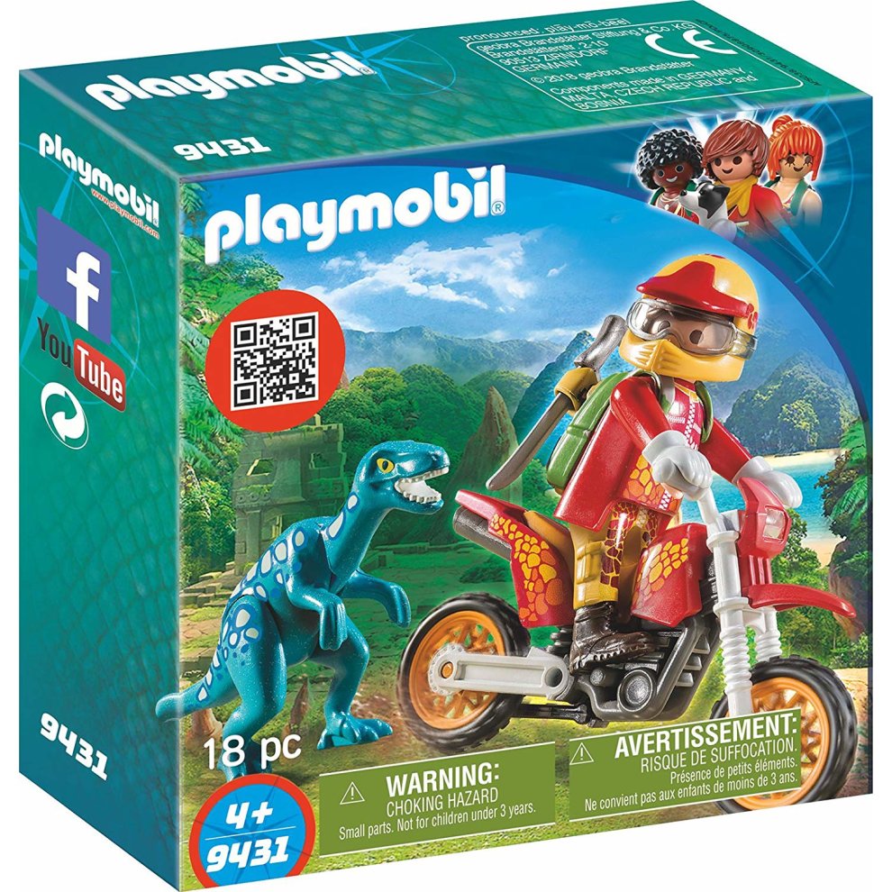 Playmobil 9431 Motorbike with Raptor