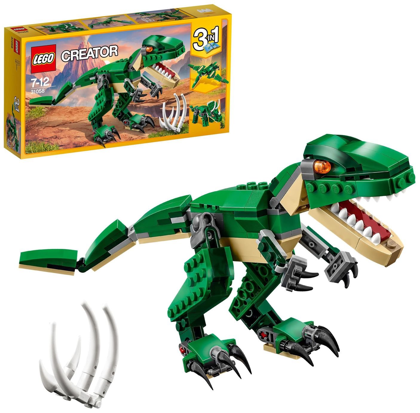 LEGO Creator 3 in 1 Mighty Dinosaurs Building Set 31058