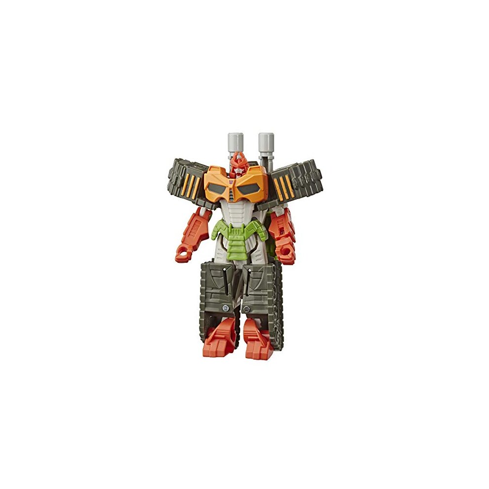 Transformers Bumblebee Cyberverse Adventures Action Attackers, 1 Step Bludgeon Action Figure, Whirlwind Slash Action Attack Move, 10.5 cm