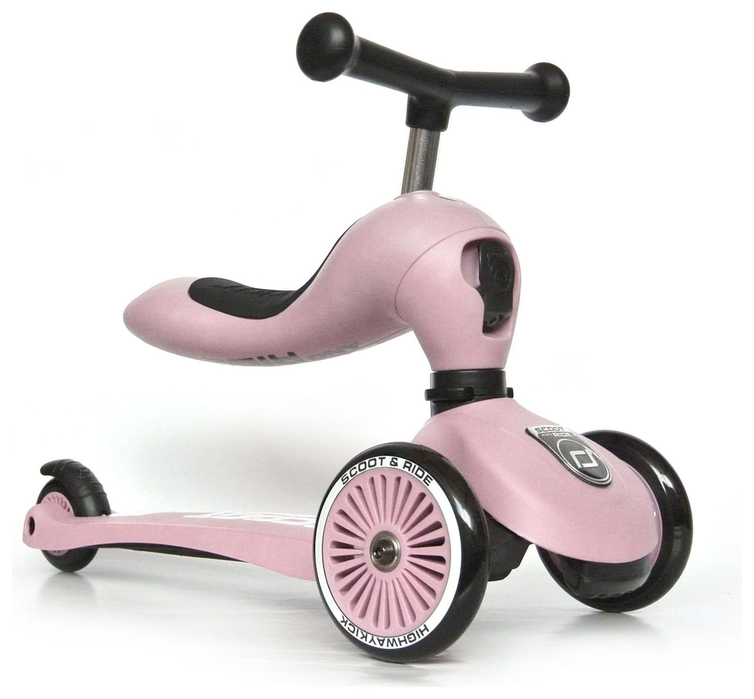Scoot and Ride Highwaykick 1 Folding Tri-Scooter - Rose