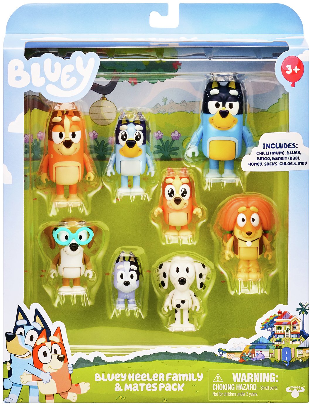 Bluey's Family and Friends Figure 8-Pack