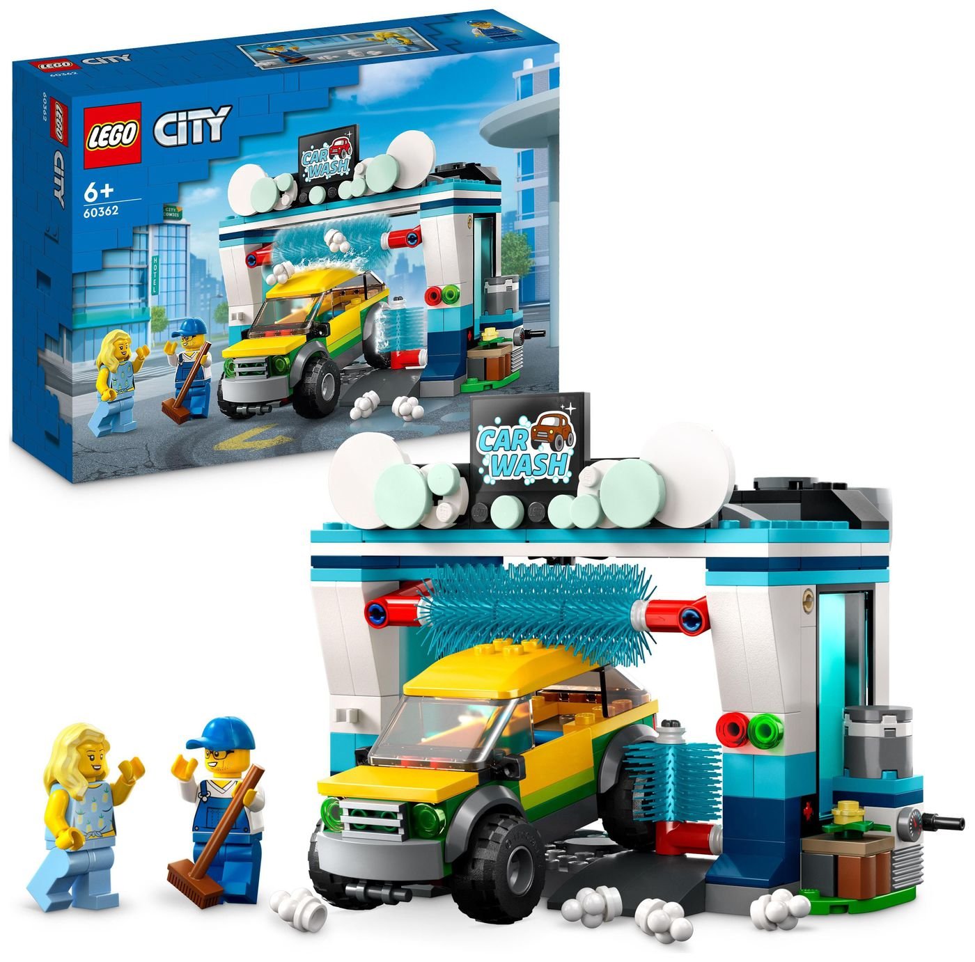LEGO City Carwash Set with Toy Car Wash and Car 60362