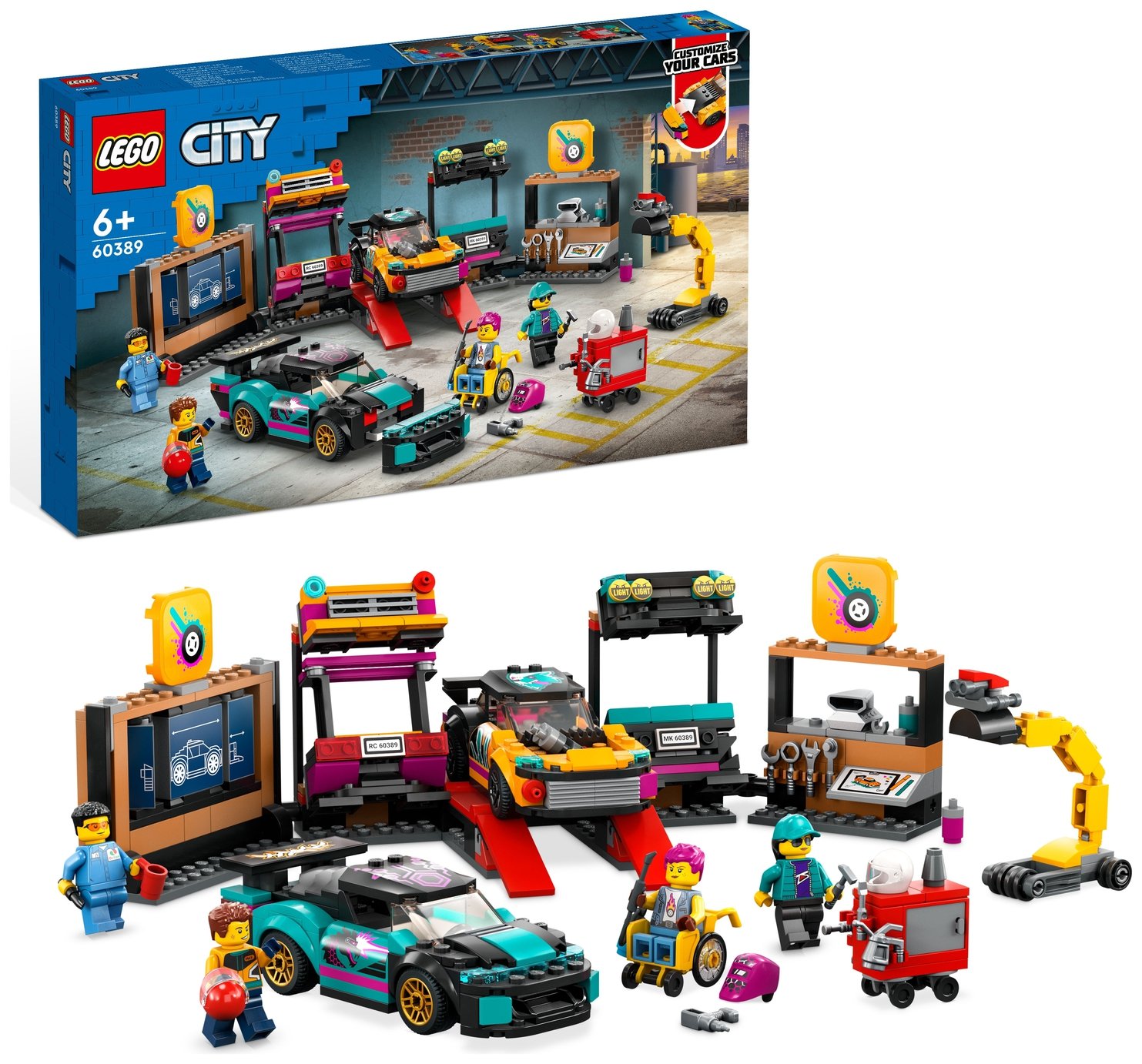 LEGO City Custom Car Garage Toy, Kids' Workshop Set 60389