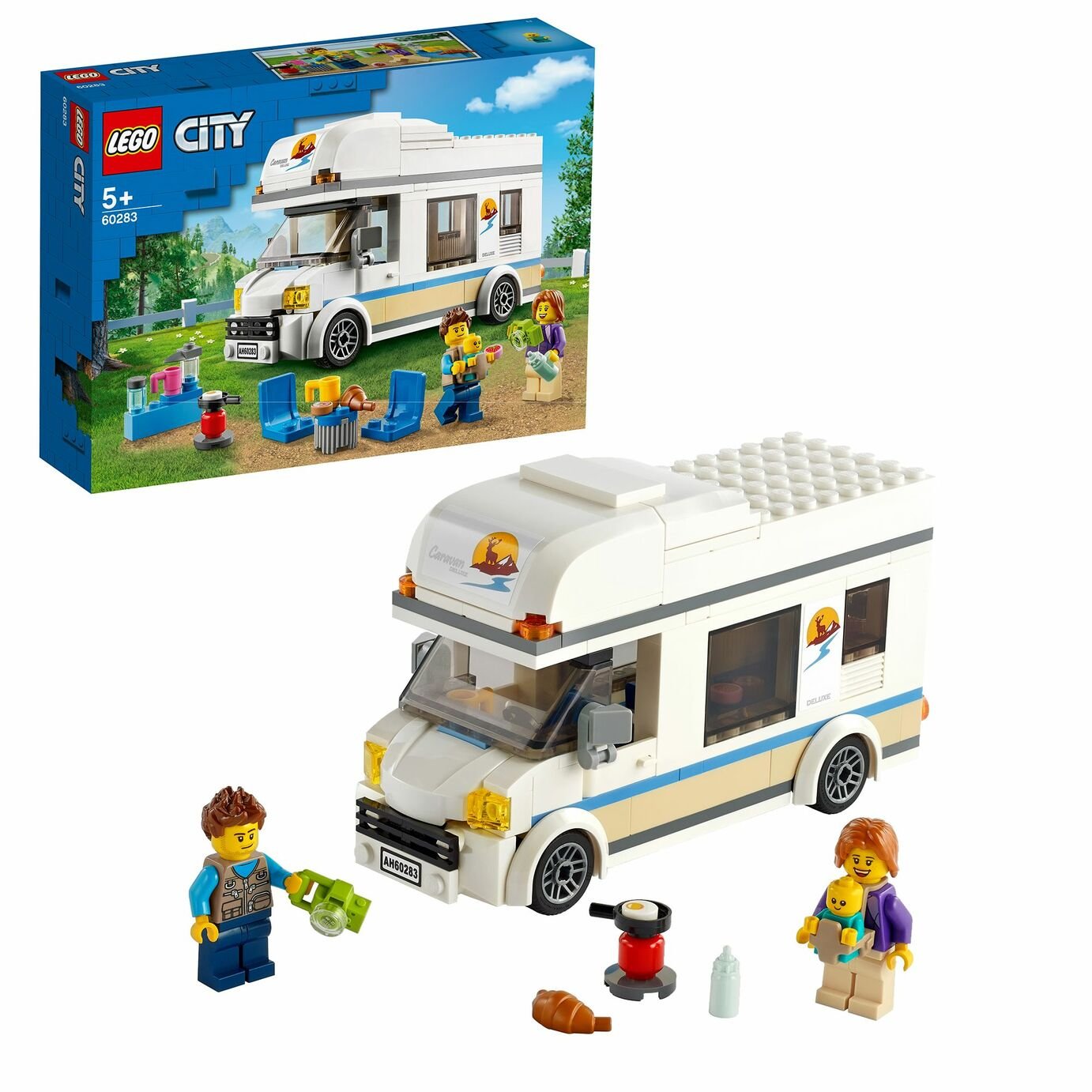 LEGO City Great Vehicles Holiday Camper Van Toy Car 60283