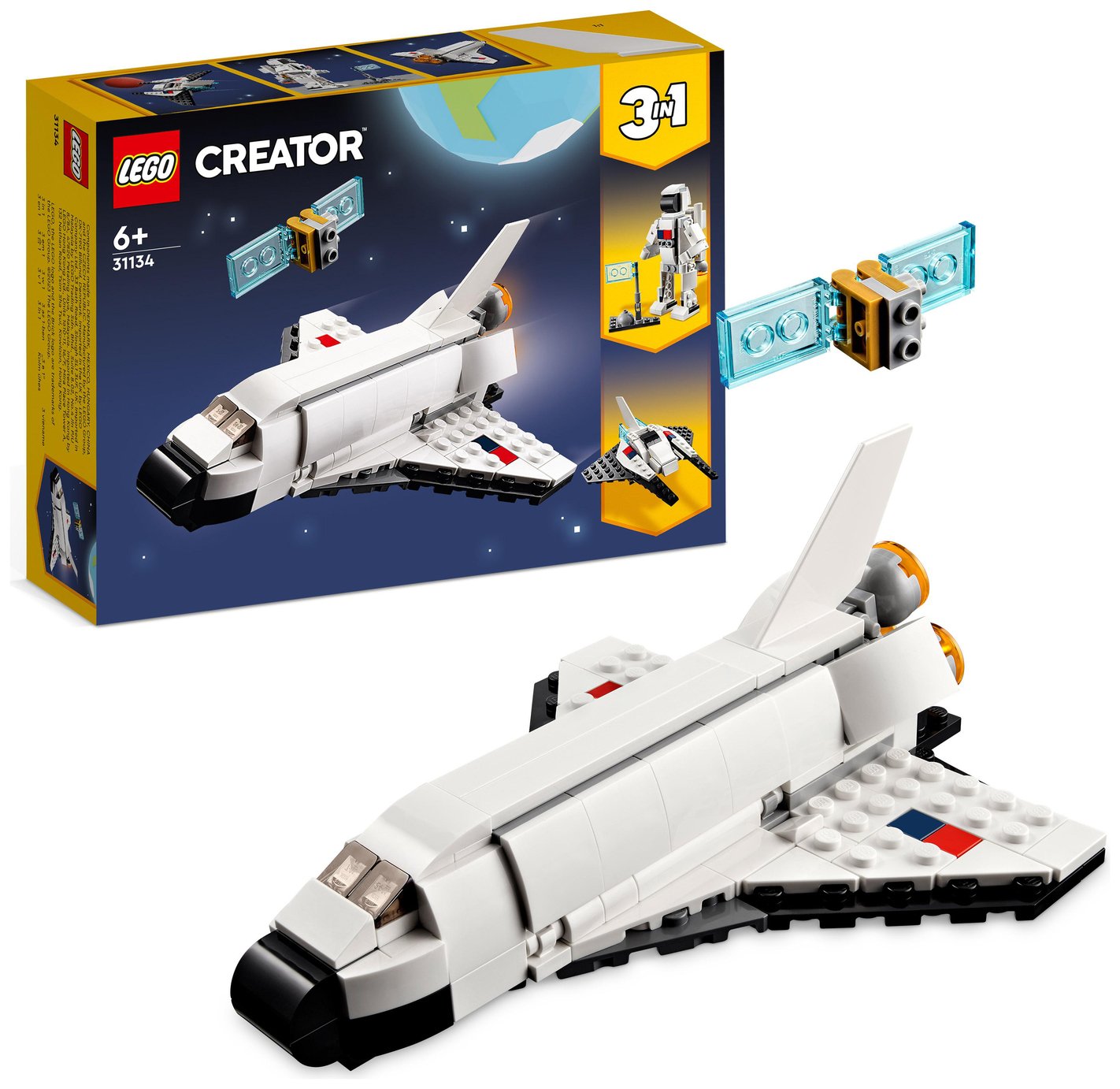LEGO Creator 3 in 1 Space Shuttle & Spaceship Toys 31134