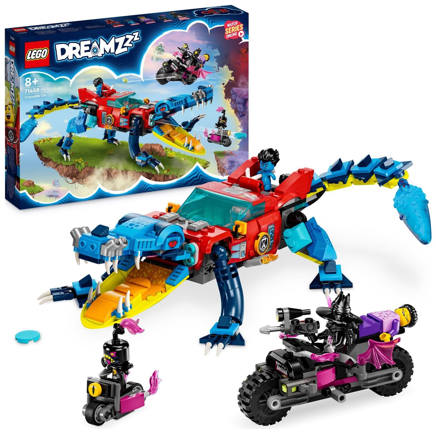 LEGO DREAMZzz Crocodile Car Toy to Monster Truck Set 71458