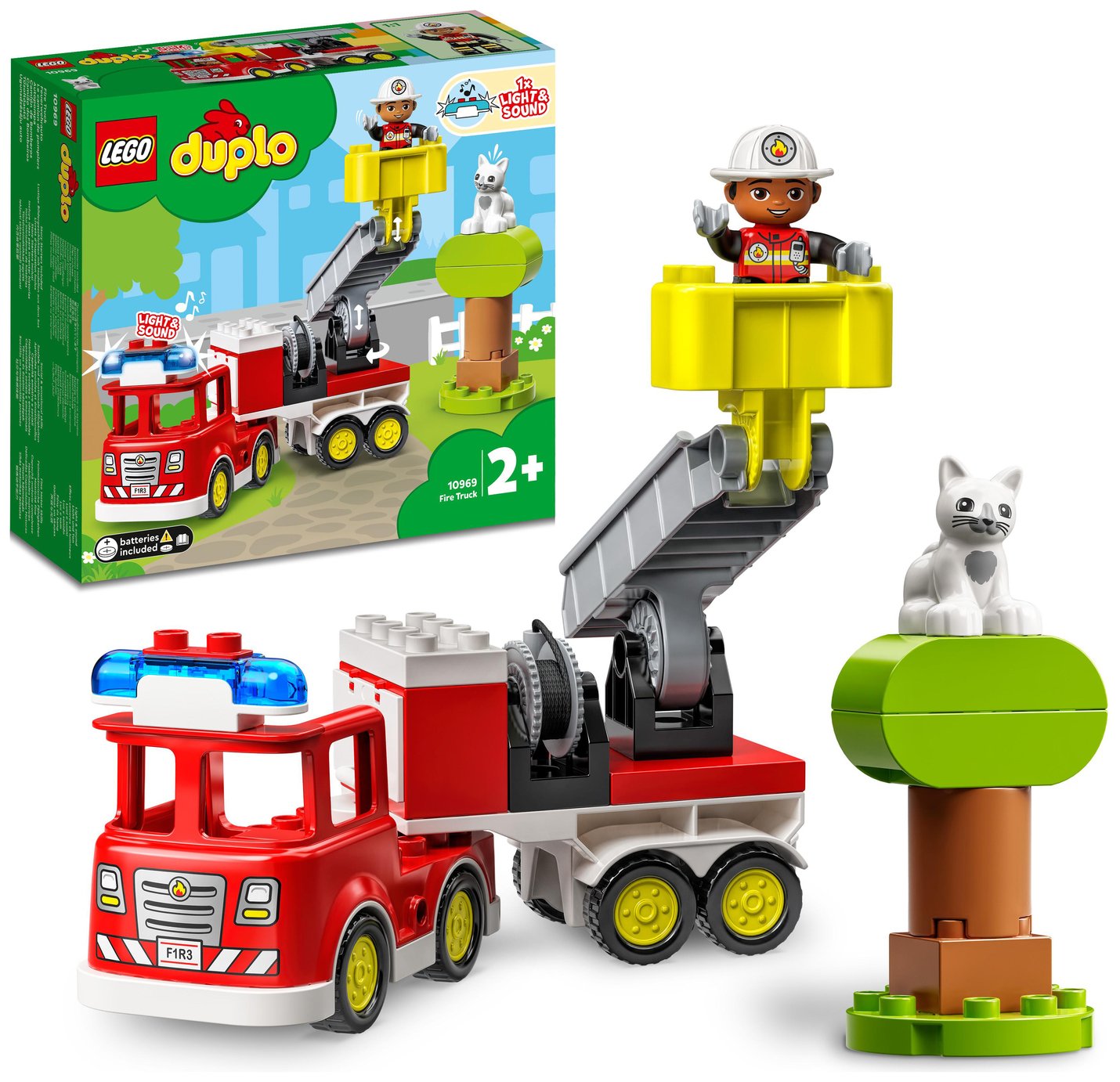LEGO DUPLO Town Fire Engine Toy for 2 Year Olds 10969