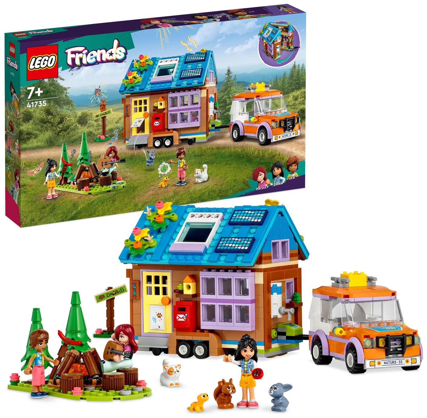 LEGO Friends Mobile Tiny House Playset with Toy Car 41735