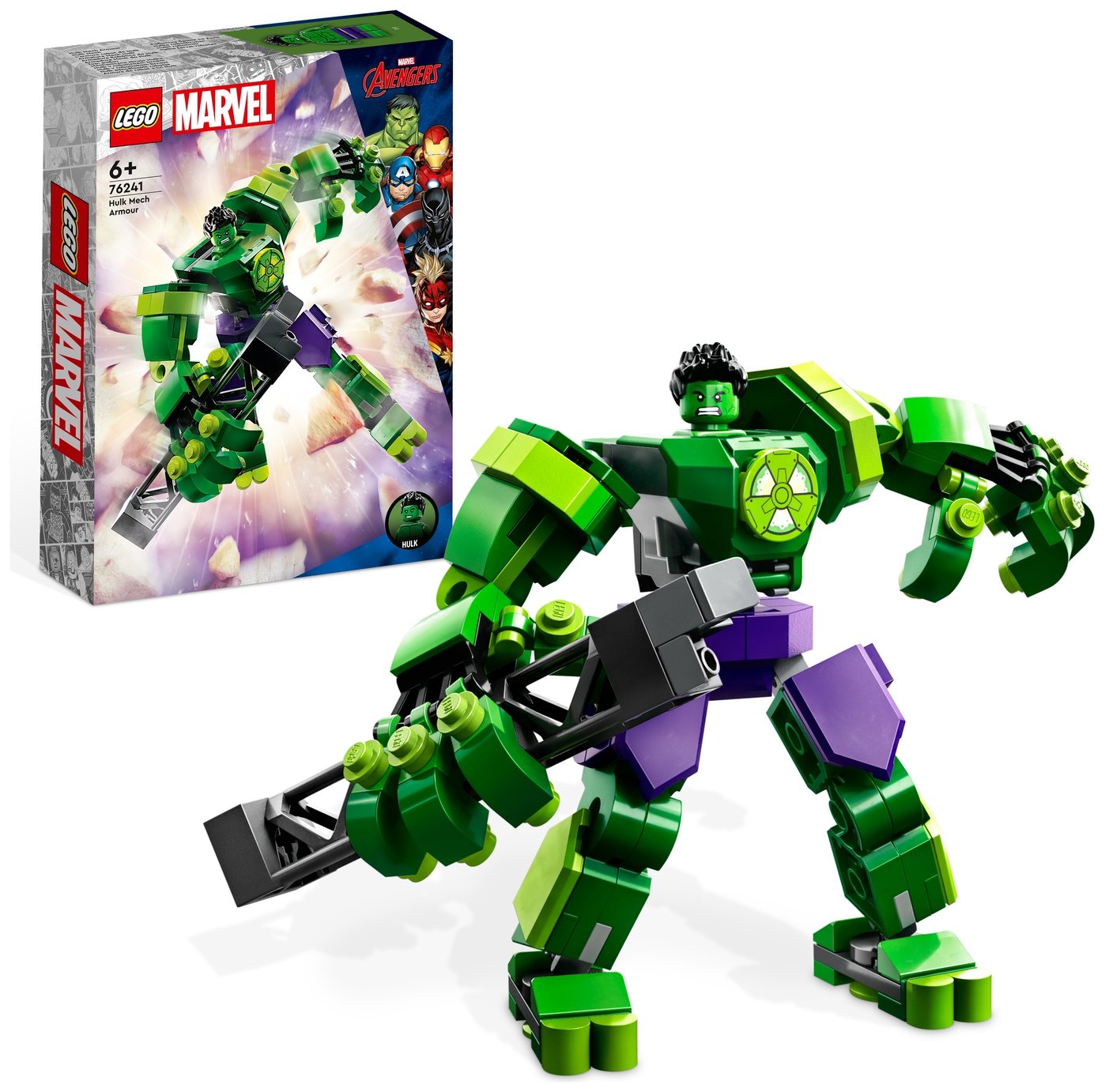 LEGO Marvel Hulk Mech Armour Avengers Action Figure 76241