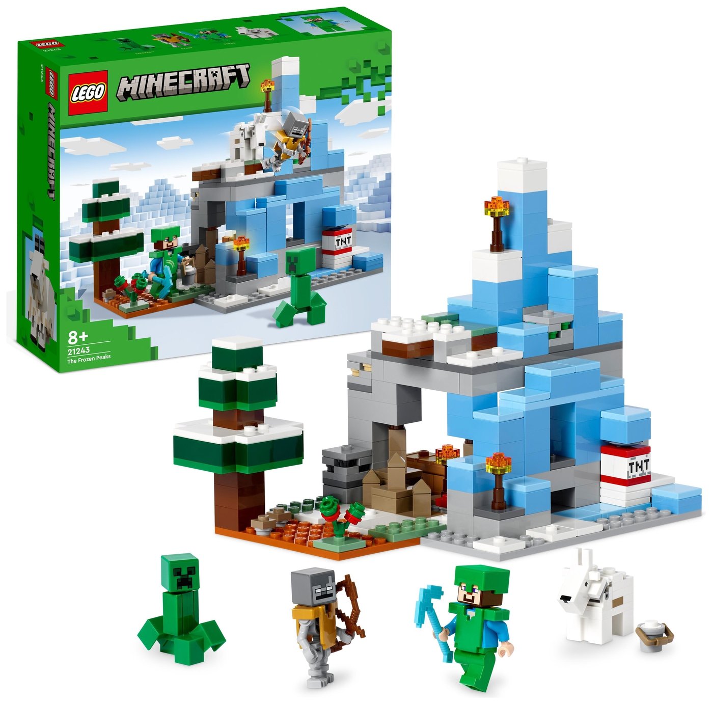 LEGO Minecraft The Frozen Peaks Cave Mountain Set 21243