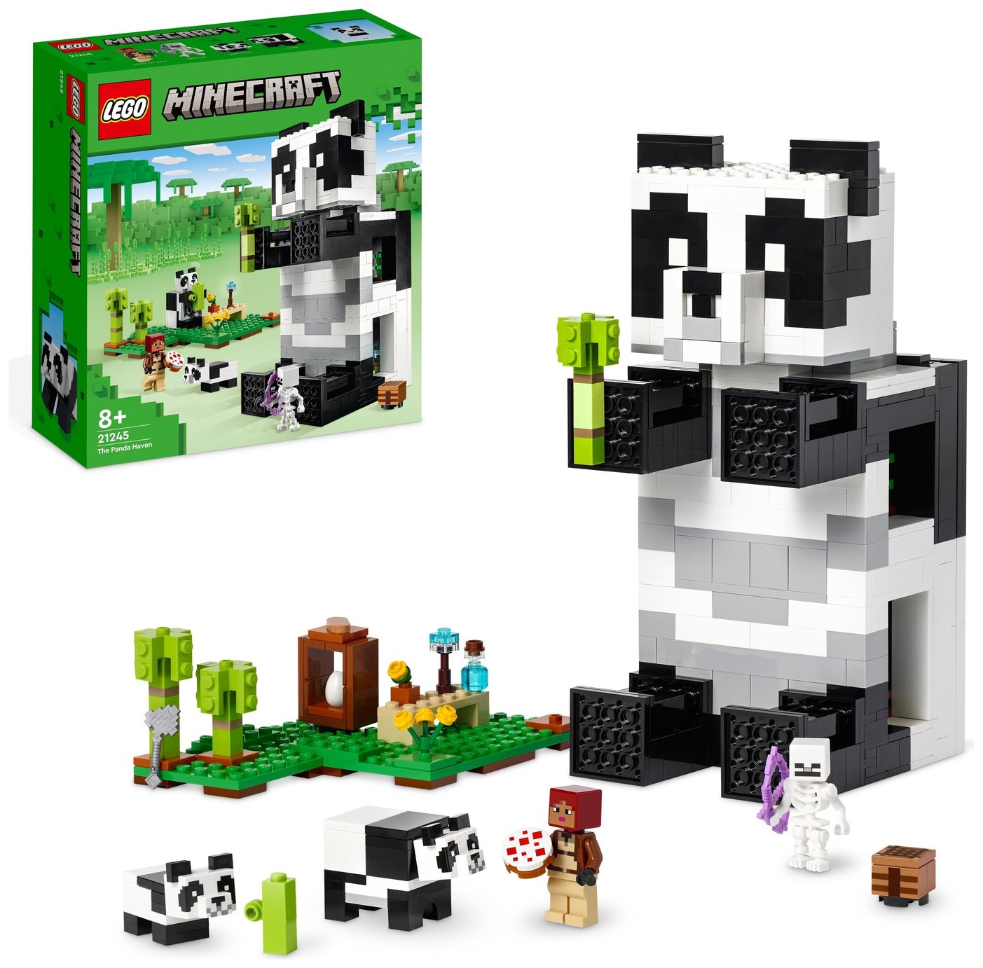 LEGO Minecraft The Panda Haven Toy House with Animals 21245