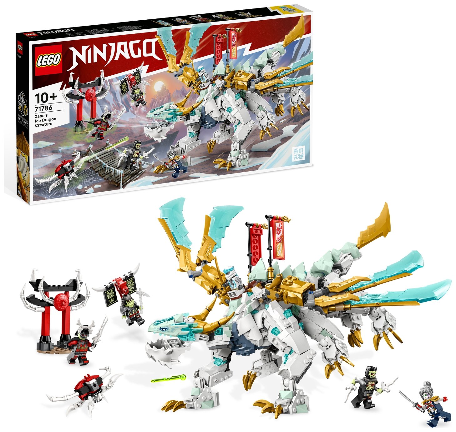 LEGO NINJAGO Zane's Ice Dragon Creature Building Toy 71786