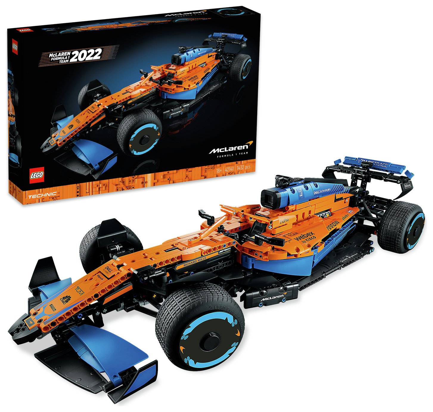 LEGO Technic McLaren Formula 1 2022 Race Car Model Set 42141