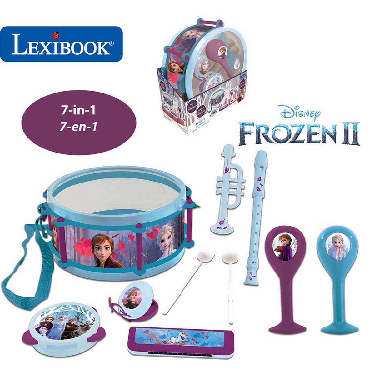 Lexibook Disney Frozen II 7Pcs Musical Instruments Set