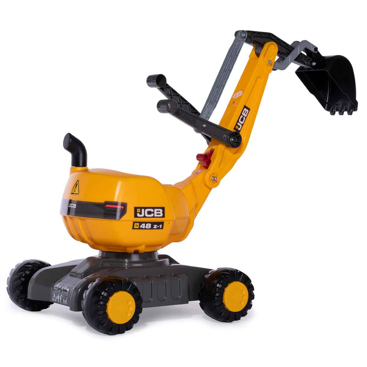 Rolly Toys 360 Degree Ride On JCB Mobile Excavator, black