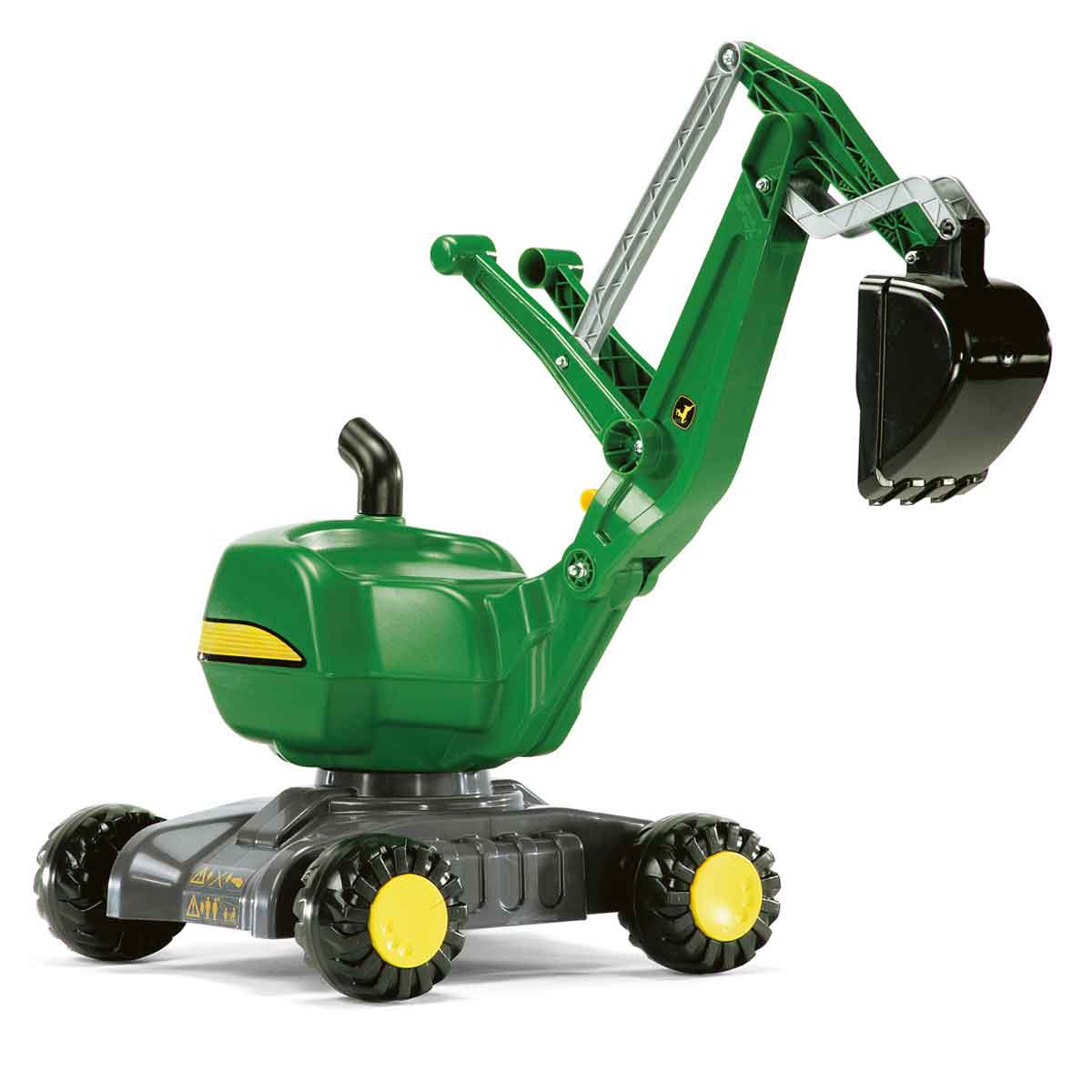 Rolly Toys 360 Degree Ride On John Deere Mobile Excavator, Green