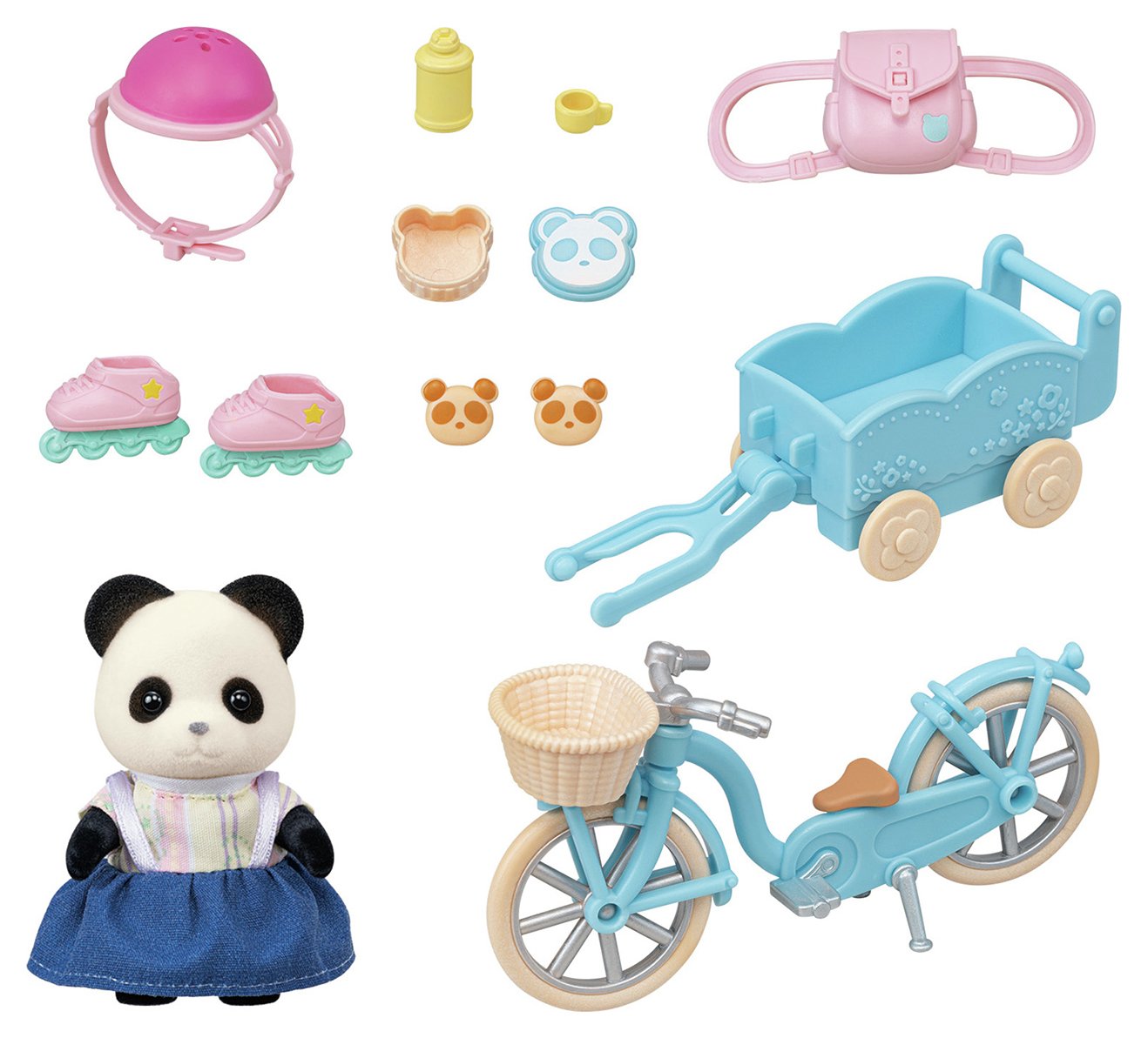 Sylvanian Families Cycle and Skate Playset -Panda Girl