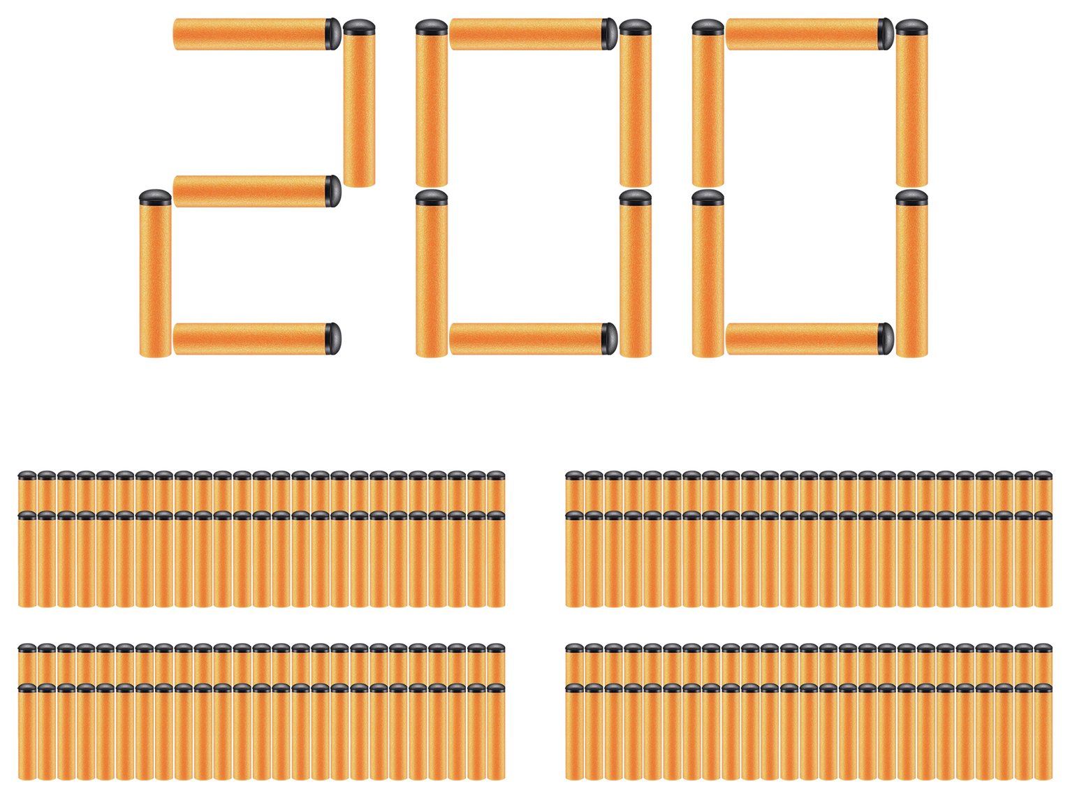 ZURU X-Shot Excel Foam Darts Ammo Box (200 Darts)