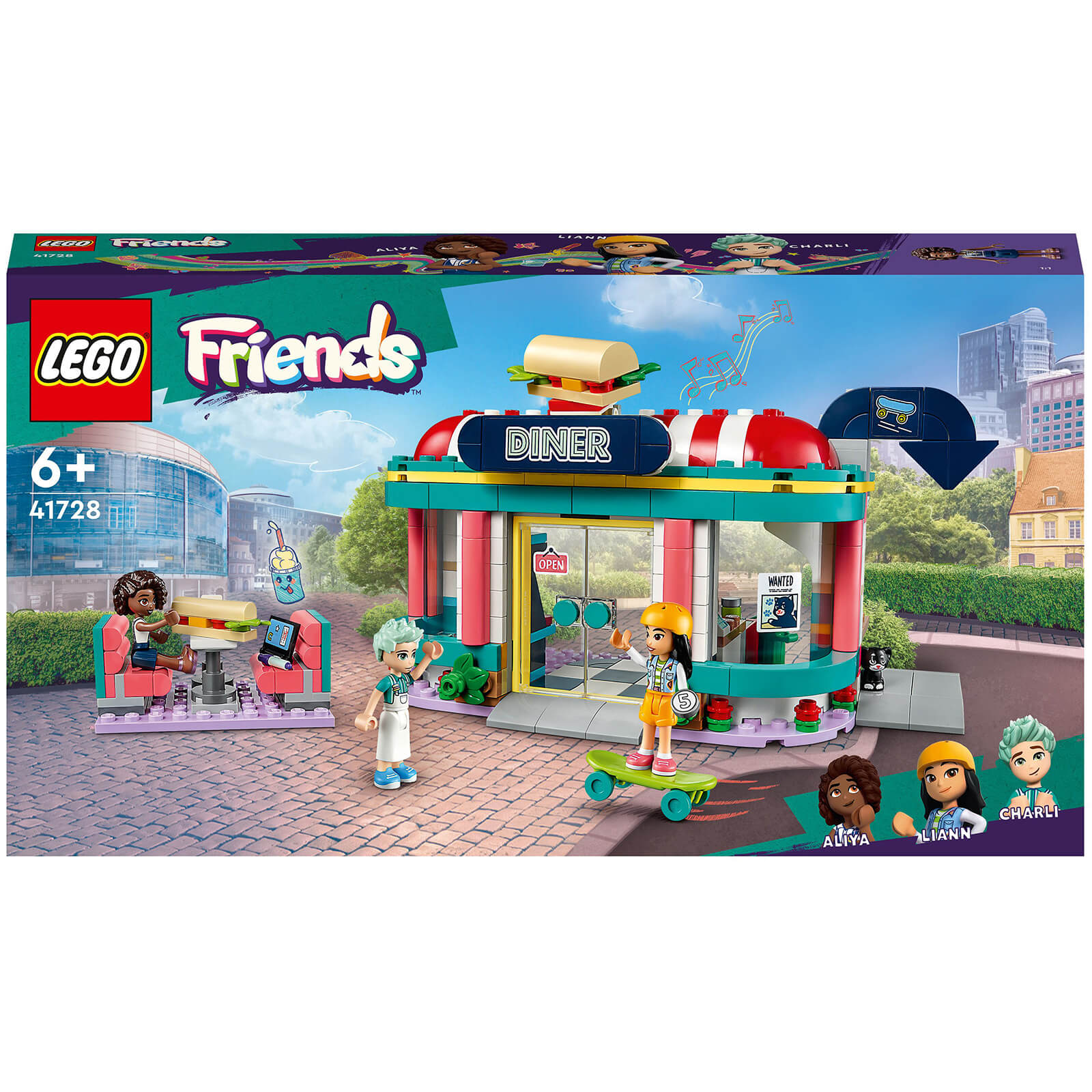 LEGO Friends: Heartlake Downtown Diner Restaurant Set (41728)