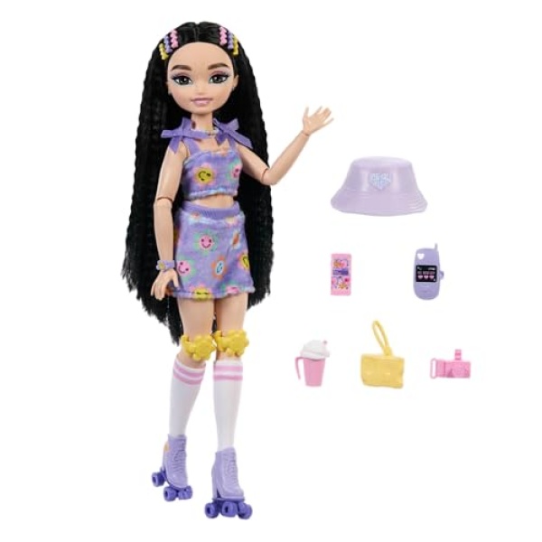 Dream Besties Barbie Renee Roller Skating Fashion Doll - Image 4