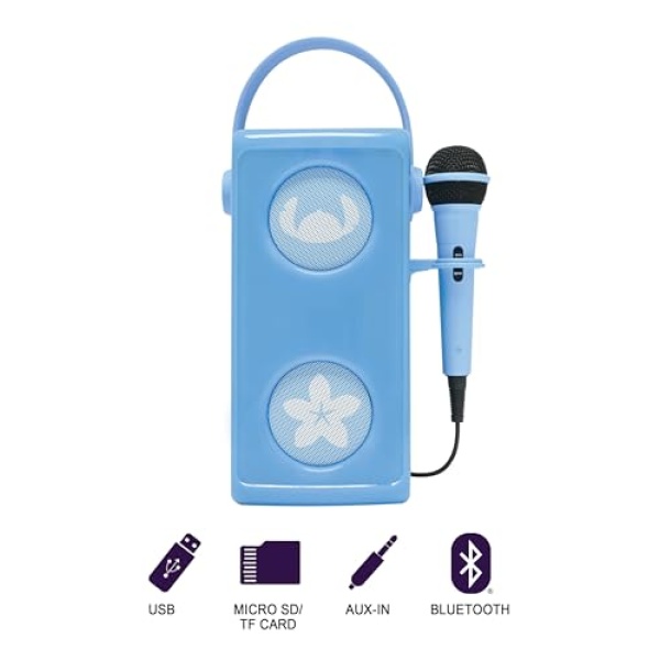 Disney Stitch Karaoke Bluetooth Speaker with Microphone - Image 2