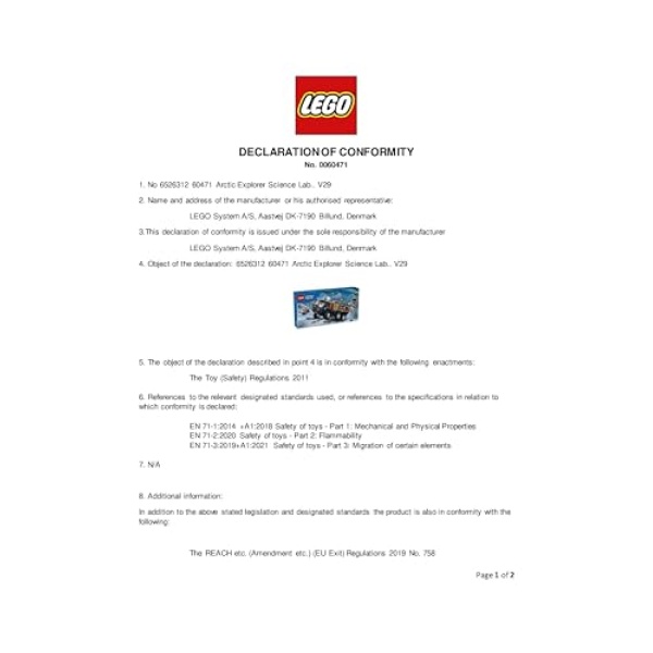 LEGO City Arctic Explorer Science Lab Truck Toy Set 60471 - Image 9