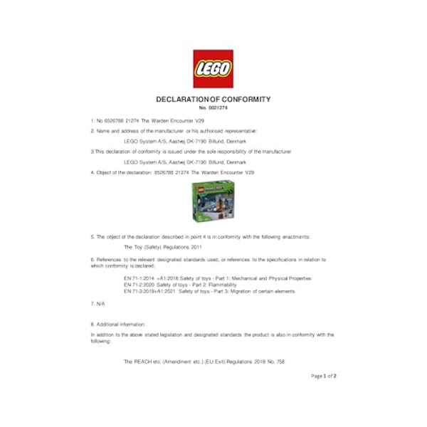 LEGO Minecraft The Warden Encounter Interactive Toy 21274 - Image 8