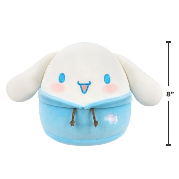 "Squishmallows Original Sanrio 8"" Dabodabo Hoodie Cinnamoroll" - Image 6