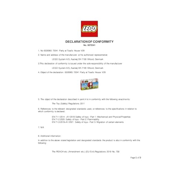 LEGO Super Mario Party at Toad's House Toy for Kids 72041 - Image 8