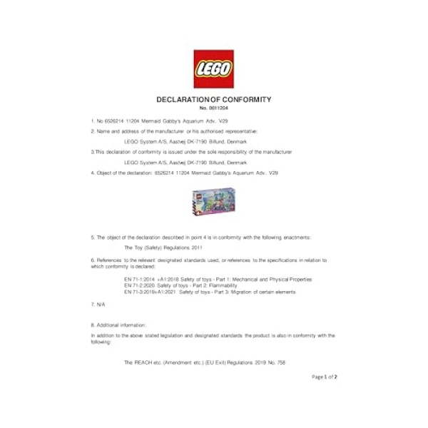 LEGO Gabby's Dollhouse Mermaid Aquarium Adventure 11204 - Image 8