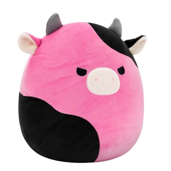 Squishmallows 12 inch Black and Pink Cow Plush - Image 3