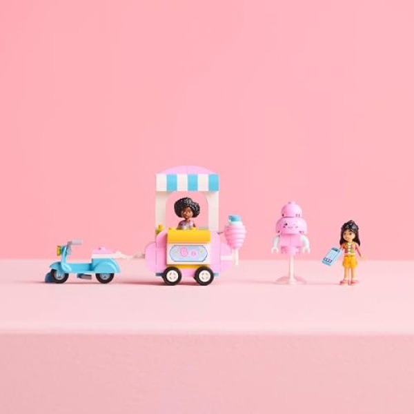 LEGO Friends Candyfloss Stand and Scooter Food Toy Set 42643 - Image 5
