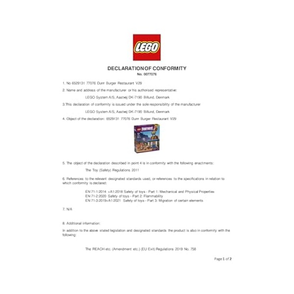 LEGO Fortnite Durrr Burger Restaurant Building Toy Set 77076 - Image 7