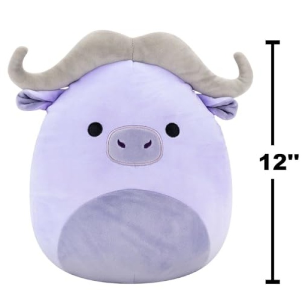 "Squishmallows 12"" Bradley The Purple Buffalo Plush Toy" - Image 4