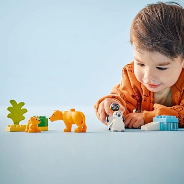 LEGO DUPLO Wild Animal Families: Penguins & Lions Set 10442 - Image 5