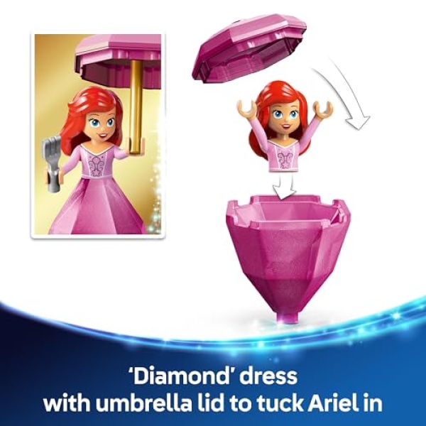 LEGO Disney Princess Twirling Ariel Building Toy Set 43259 - Image 2