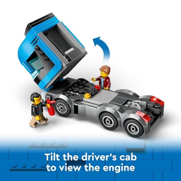 LEGO City Car Transporter Truck with Sports Cars Toy 60408 - Image 6