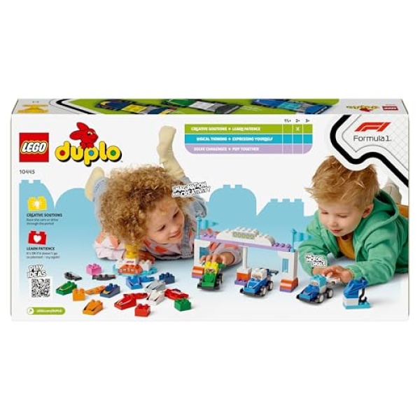 LEGO DUPLO F1 Team Race Cars & Drivers Role Play Toy 10445 - Image 6