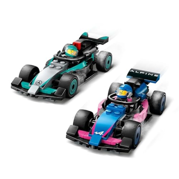 LEGO City F1 Garage & Mercedes-AMG & Alpine Cars Set 60444 - Image 4